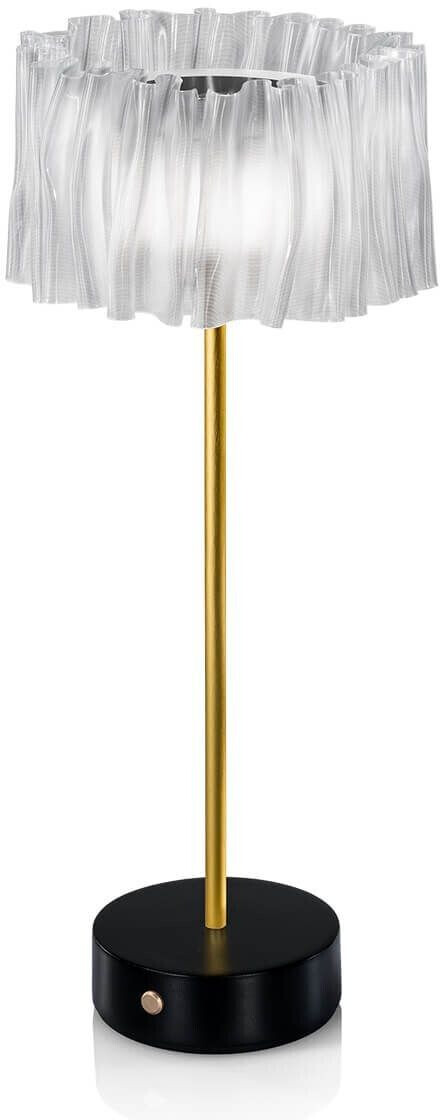 Slamp Accordéon Battery LED battery light prism/brass black