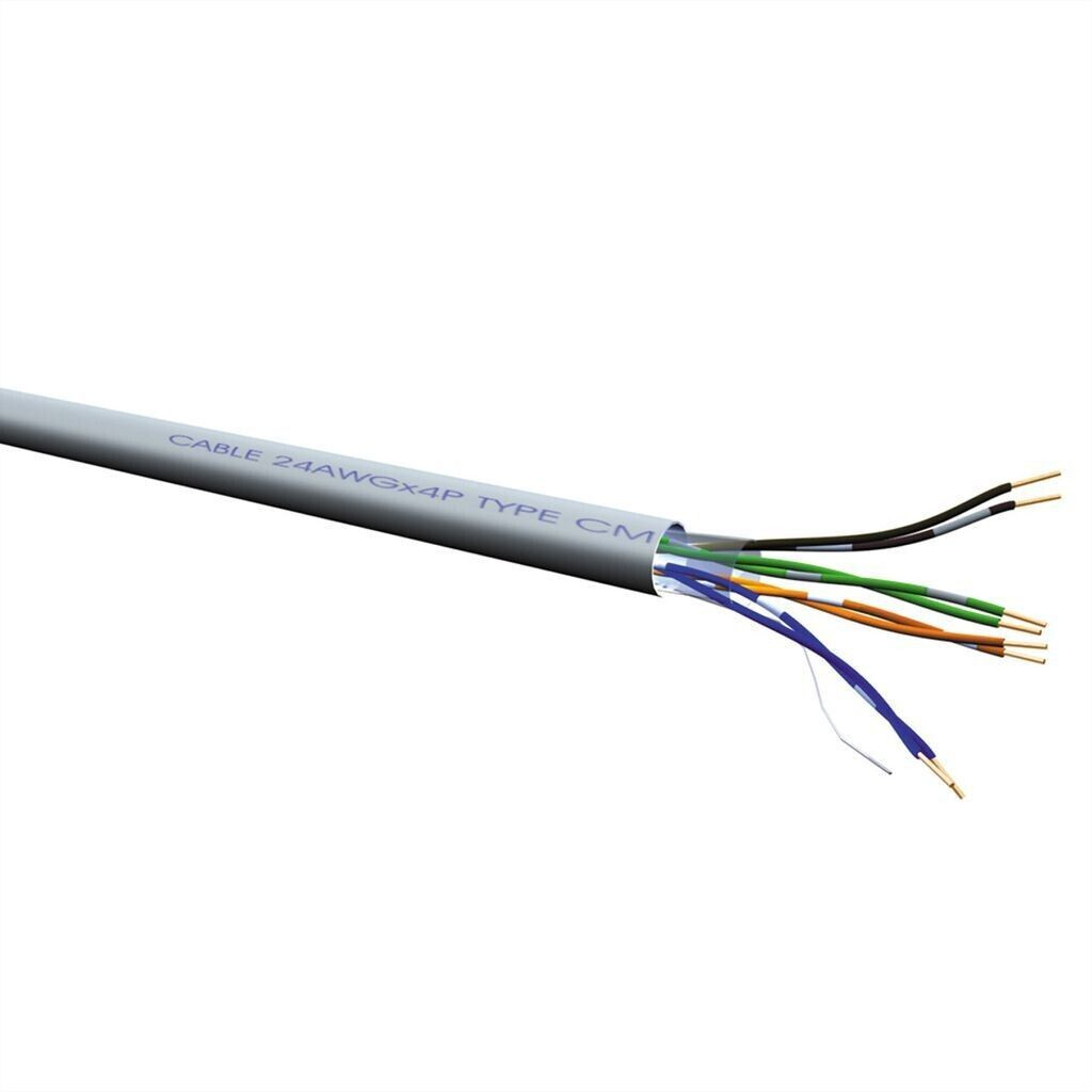 Roline CAT 6A U/UTP Installation Cable 100m Grey