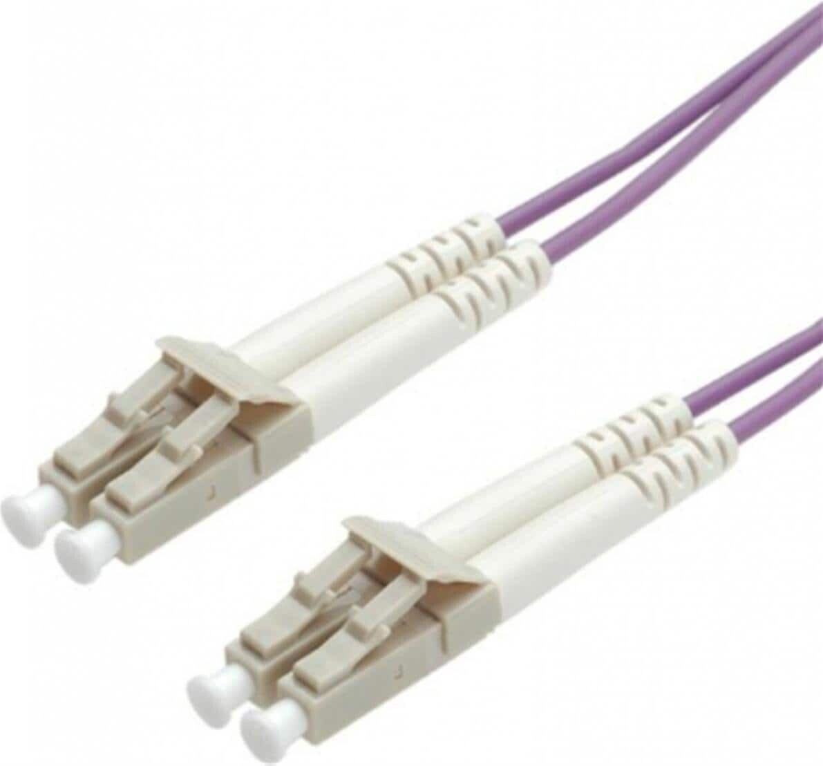 Roline LC/LC Fibre Optics Cable 50/125µ OM4 5m Violet