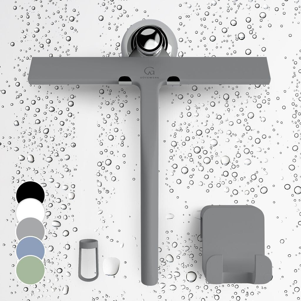 GÜTEWERK shower squeegee, silicone squeegee shower,
