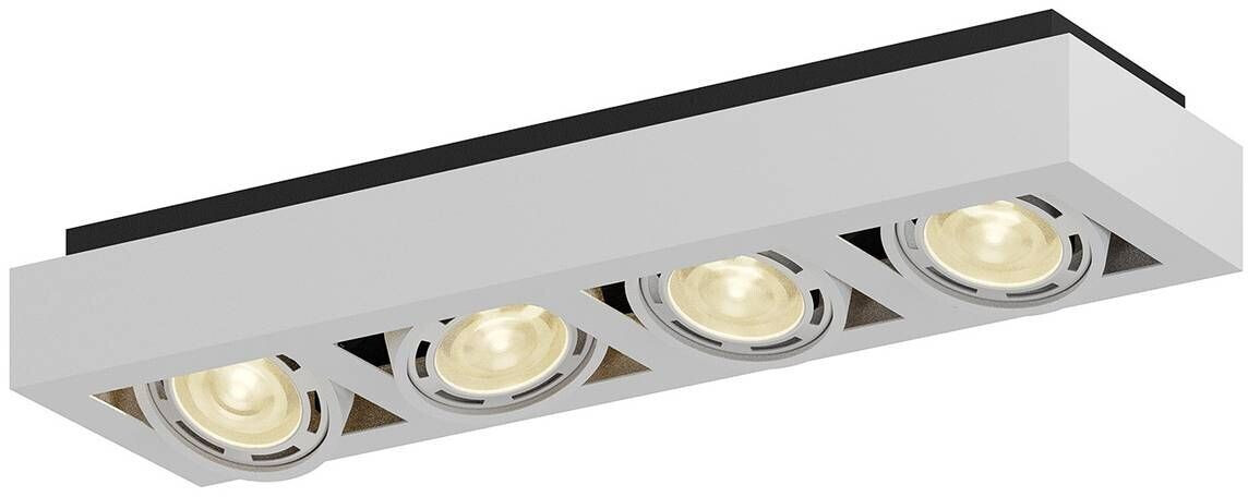 Arcchio Ronka ceiling spotlight, 4-bulb, long, white