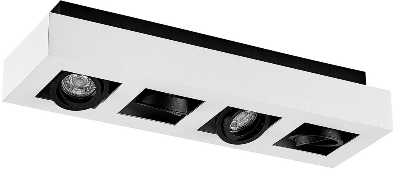 Arcchio Vince ceiling light, 47 x 14 cm in white