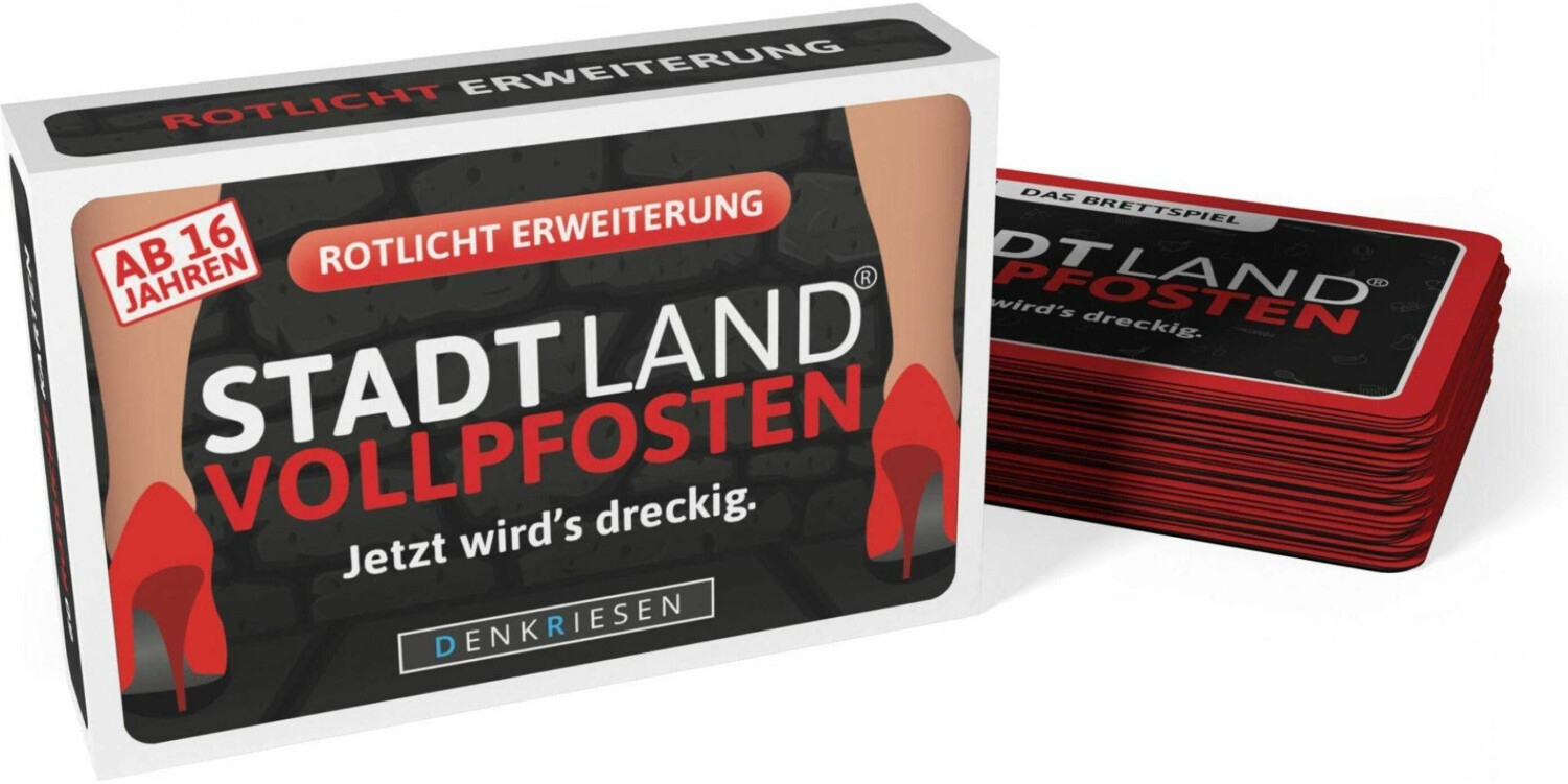 Stadt Land Vollpfosten Ab 18 Kategorien Stadt-Land Vollpfosten - das Brettspiel Rotlicht Erweiterung ab € 7,90