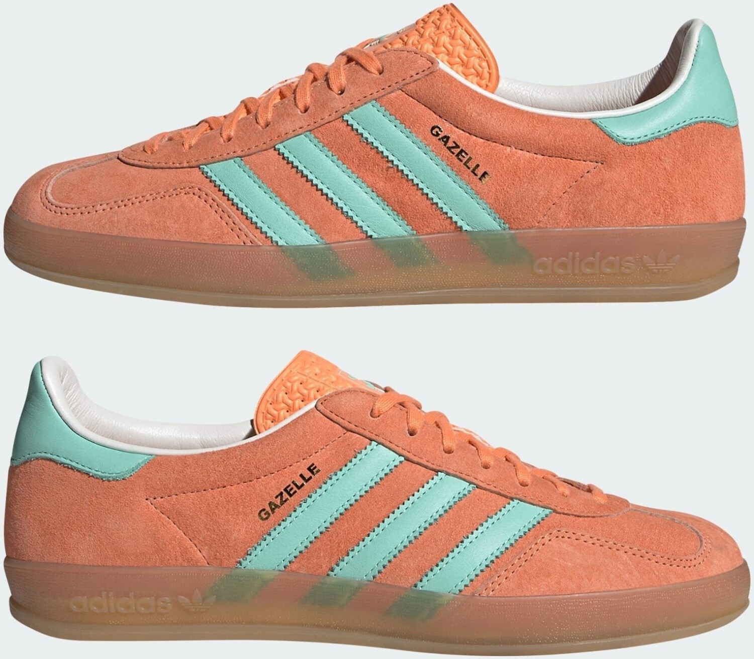 Adidas Gazelle Indoor easy orange/clear mint/gum