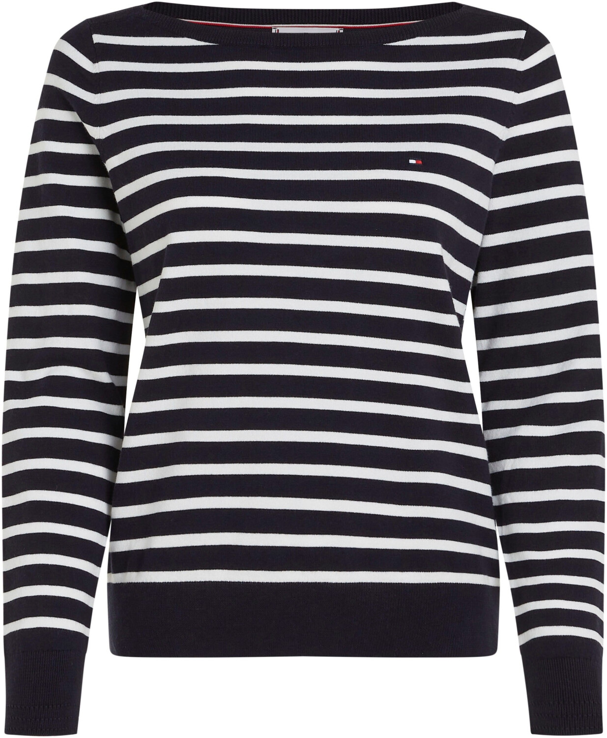 Tommy Hilfiger Boat Neck Jersey Jumper (WW0WW40099) desert sky/ecru
