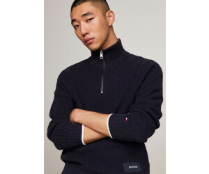 Tommy Hilfiger Rib-Knit Half-Zip Mock Turtleneck Jumper 