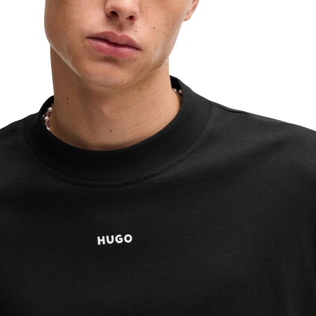 HUGO Relaxed-Fit Longsleeve aus Baumwoll-Jersey mit Logo