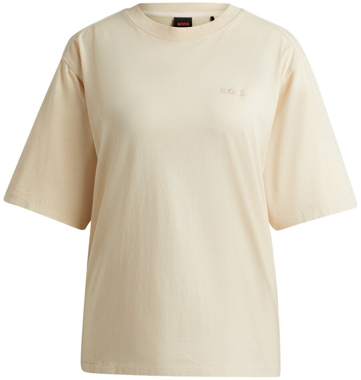 Hugo Boss Cotton jersey T-shirt with logo embroidery (50511711) beige