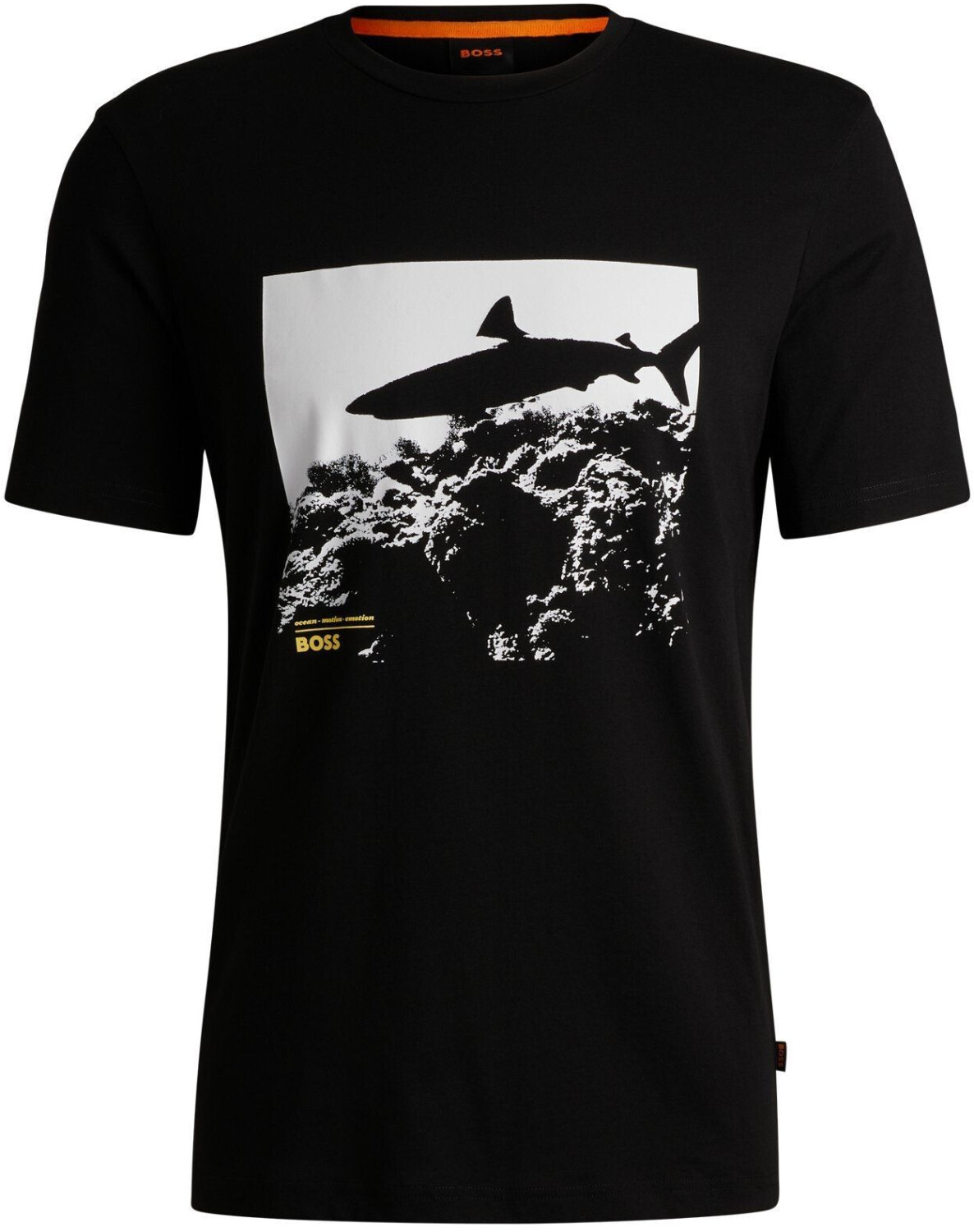 Hugo Boss Regular-fit cotton jersey T-shirt with seasonal print (50515626) black