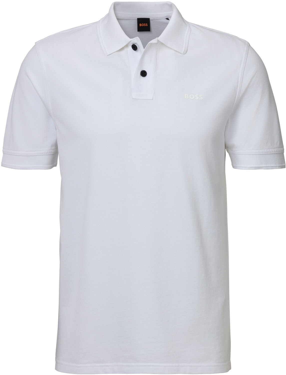 Hugo Boss Cotton piqué polo shirt with logo print (50507813) white