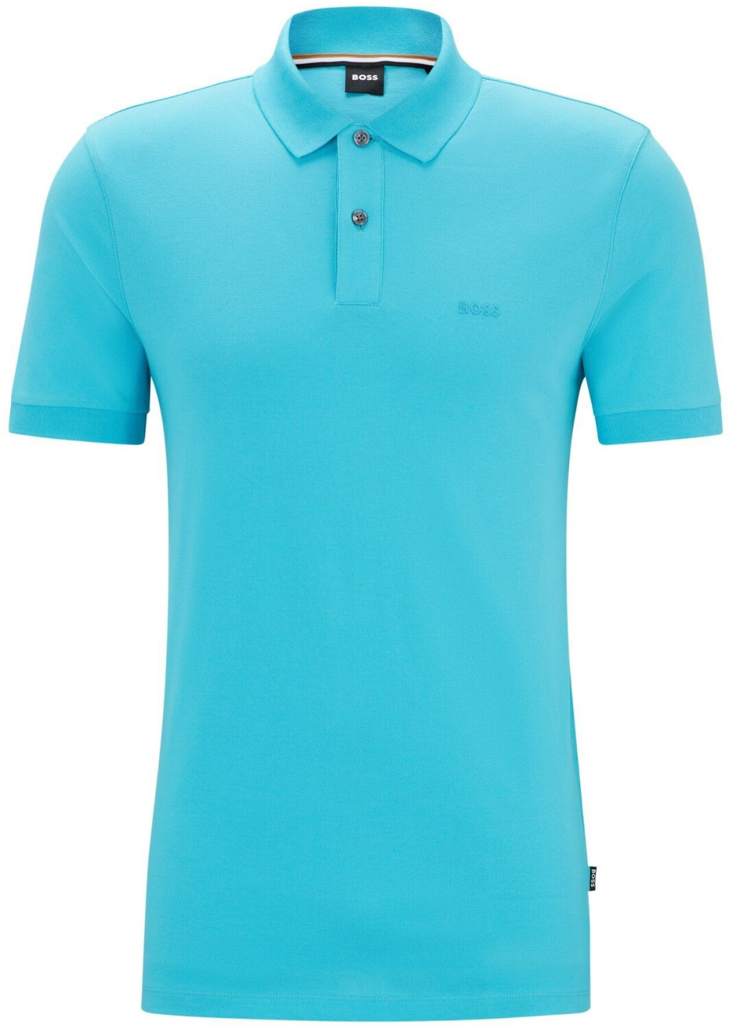 Hugo Boss Organic cotton polo shirt with logo embroidery (50468301) turquoise