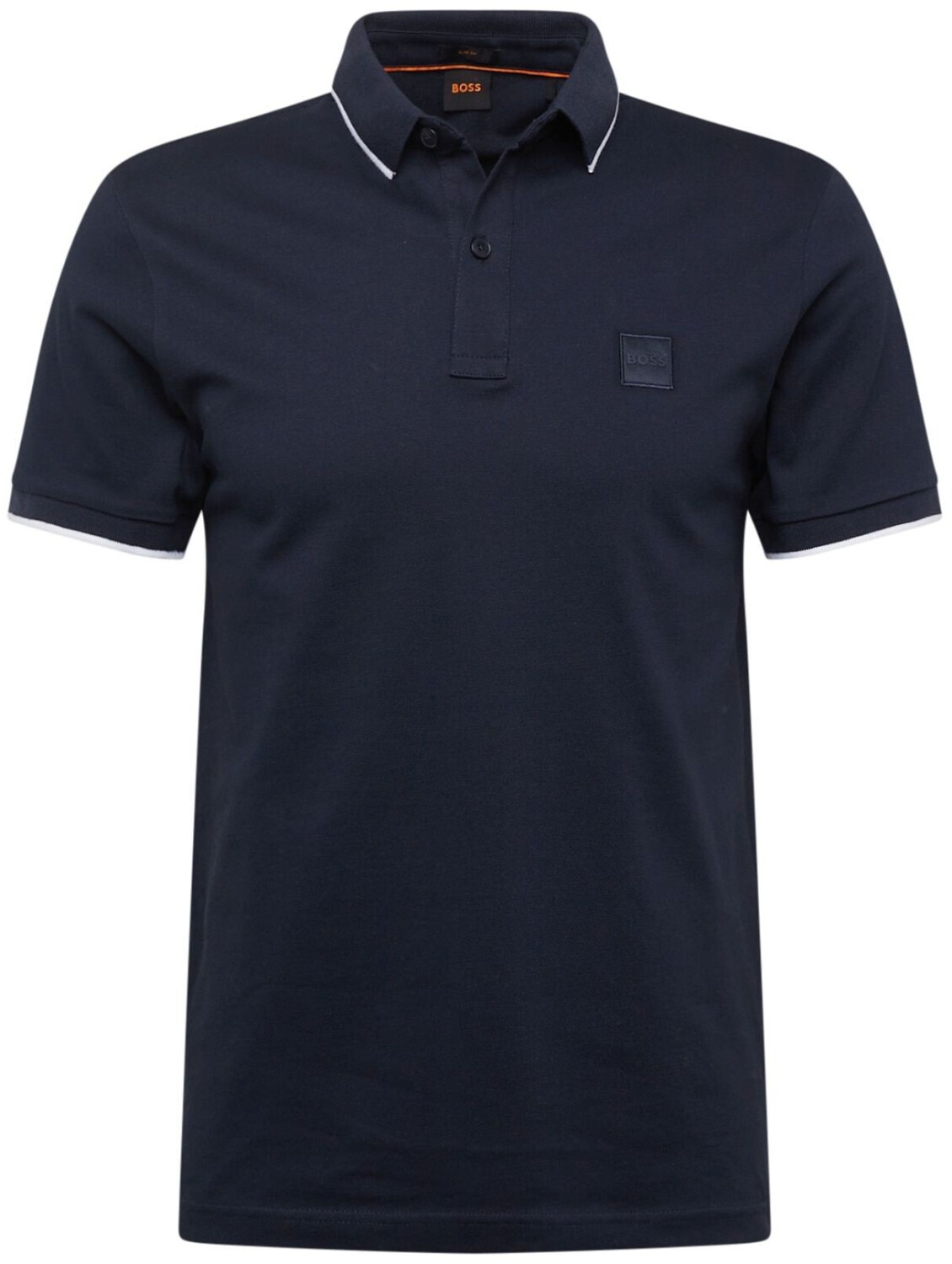 Hugo Boss Slim-fit polo shirt in washed stretch cotton piqué (50507699) blue