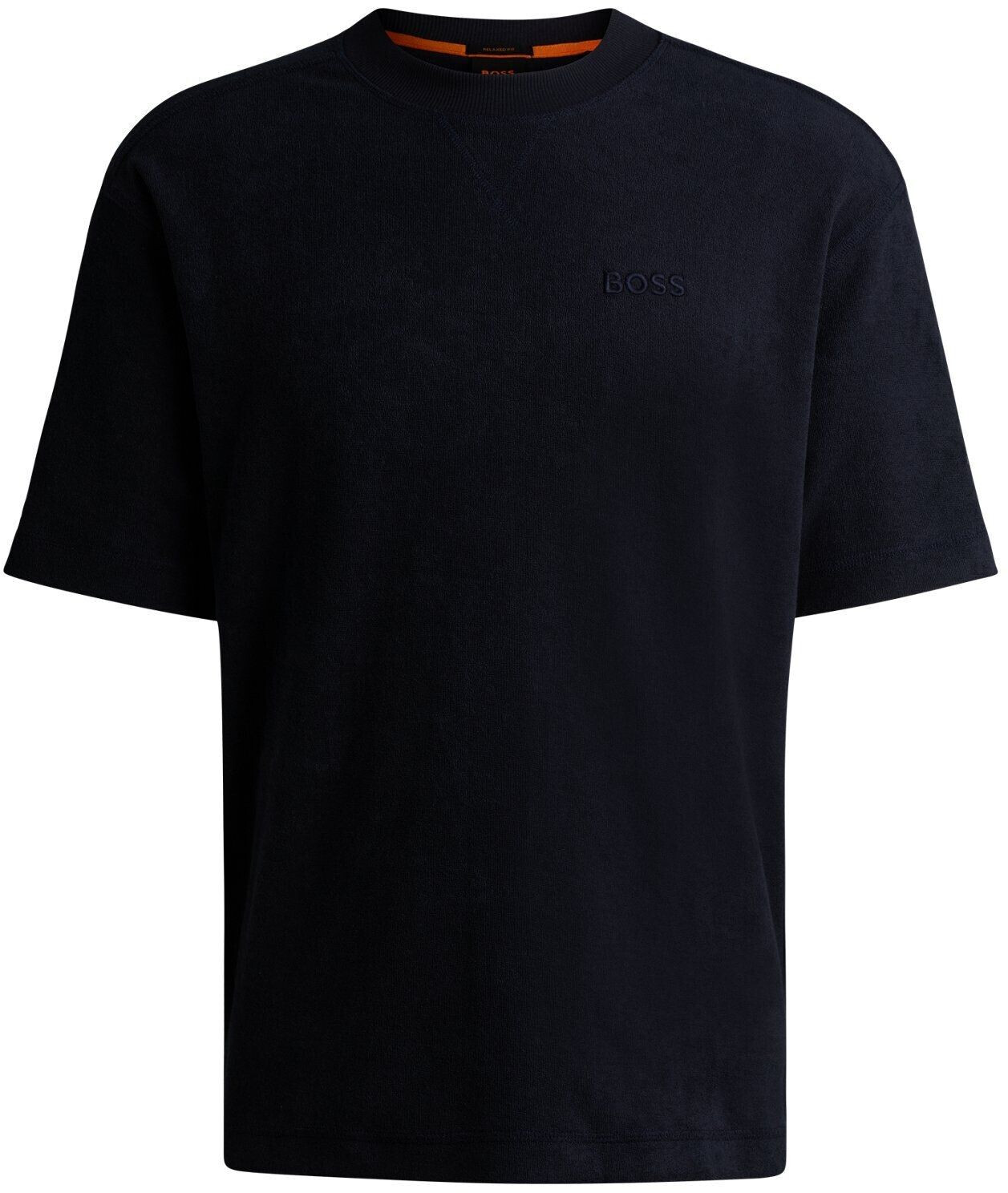 Hugo Boss Relaxed-fit cotton terry T-shirt with logo detail (50511084) blue