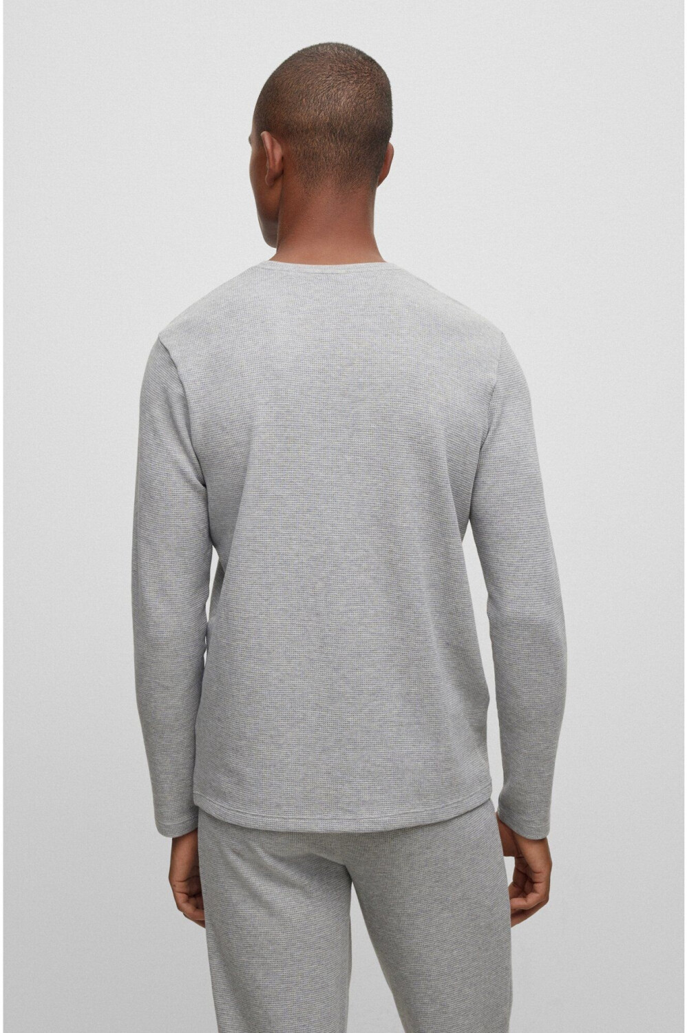 Hugo Boss Pyjama Shirt Waffle LS-Shirt (50479387) grey ab 30,99 