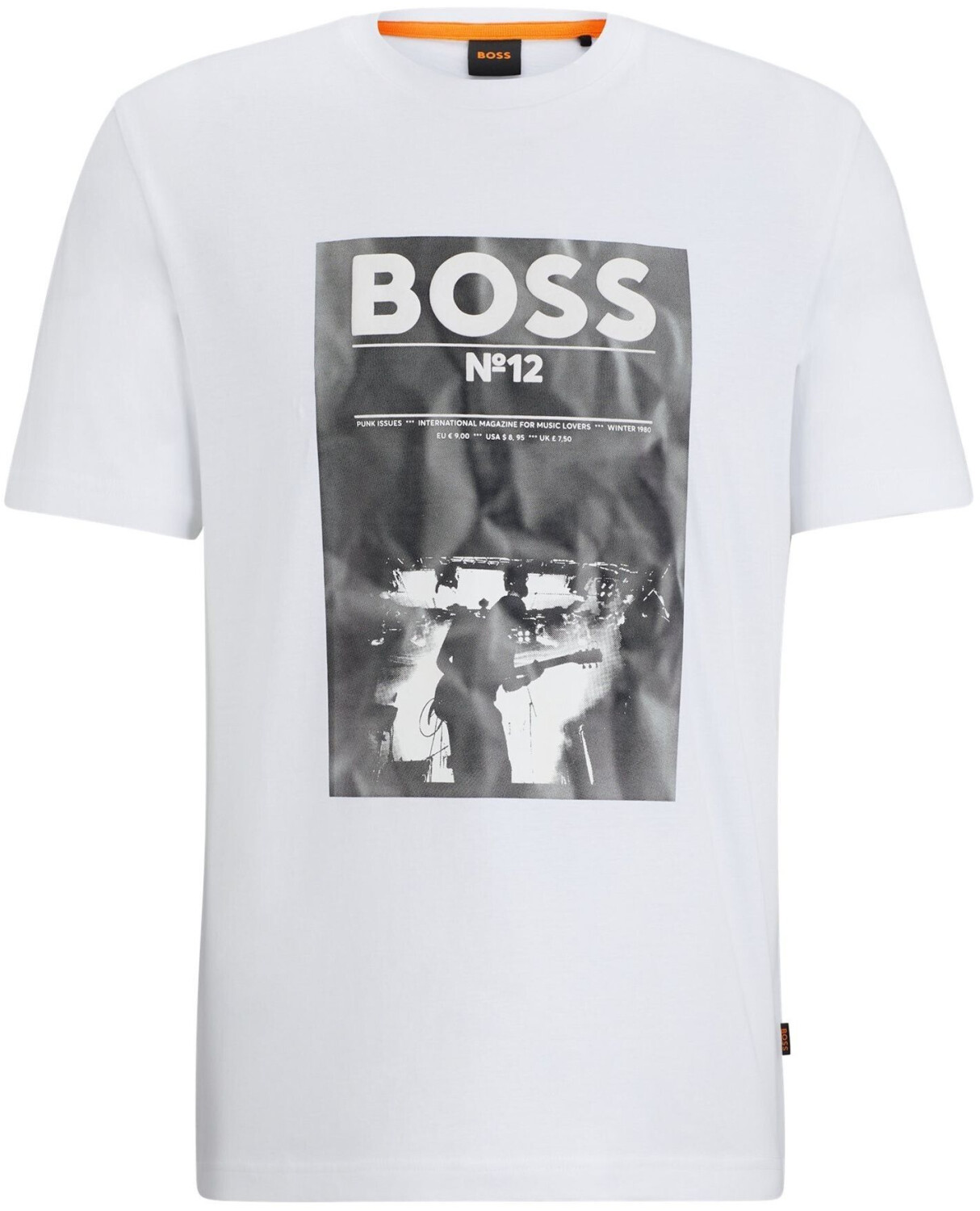 Hugo Boss Regular-fit cotton T-shirt with artwork of the season (50515829) white