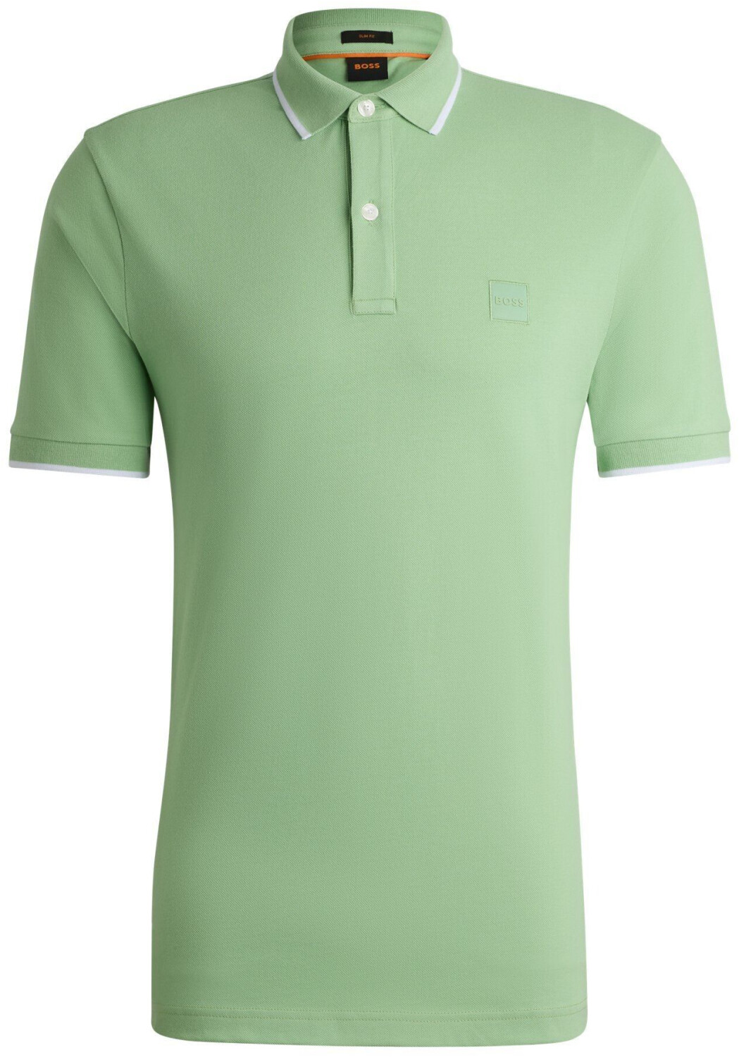 Hugo Boss Slim-fit polo shirt in washed stretch cotton piqué (50507699) green