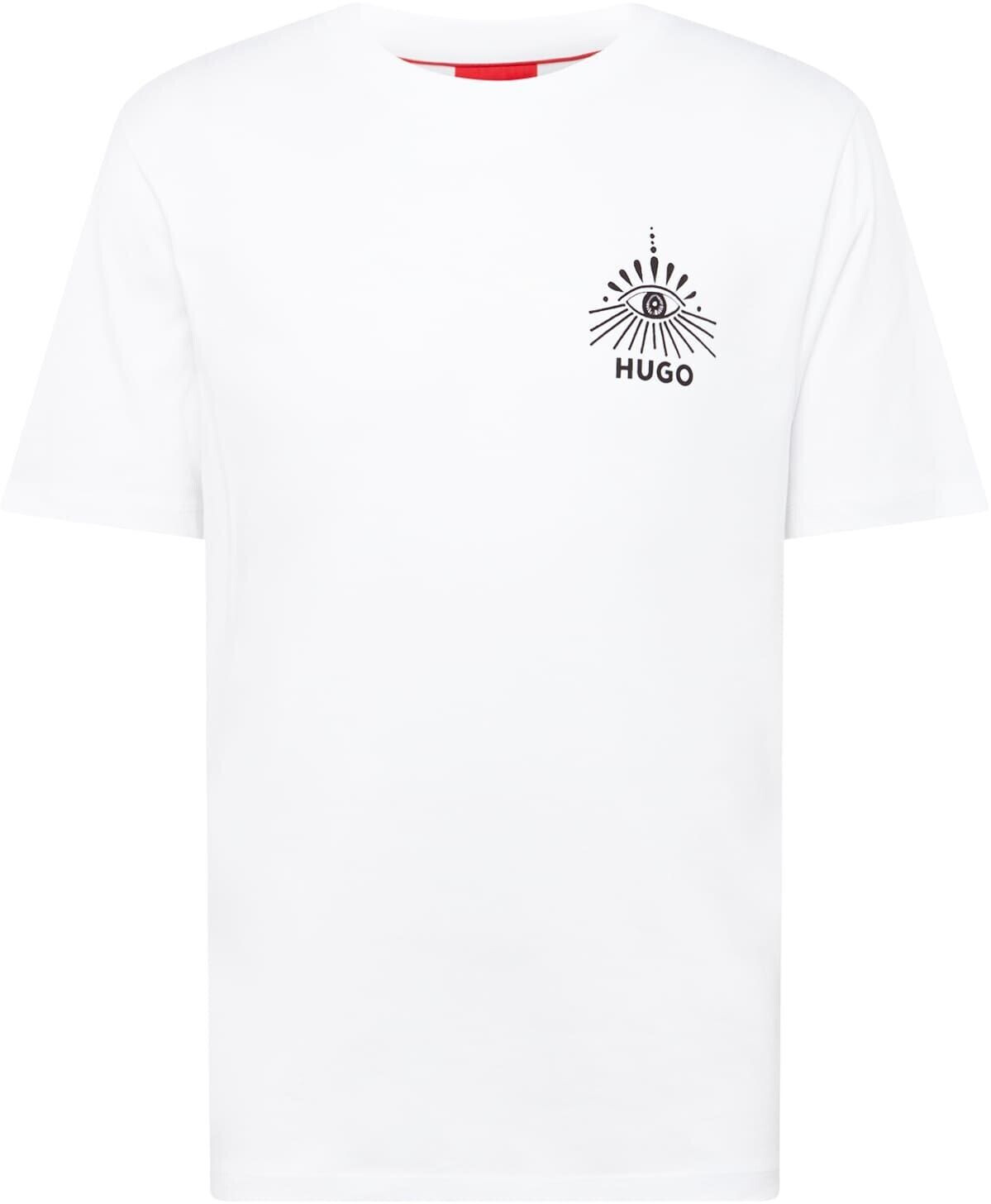 Hugo Regular-fit cotton jersey T-shirt with seasonal artwork (50513828) white