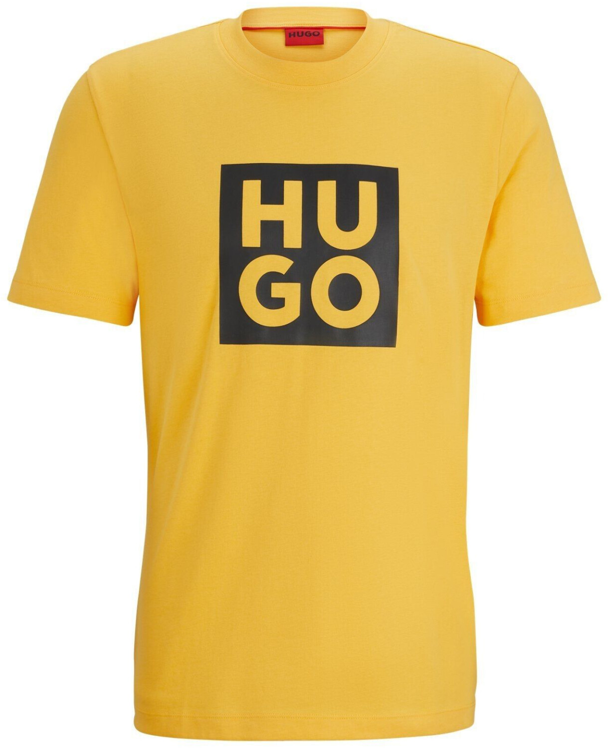 Hugo Organic cotton T-shirt with logo print (50473891) yellow