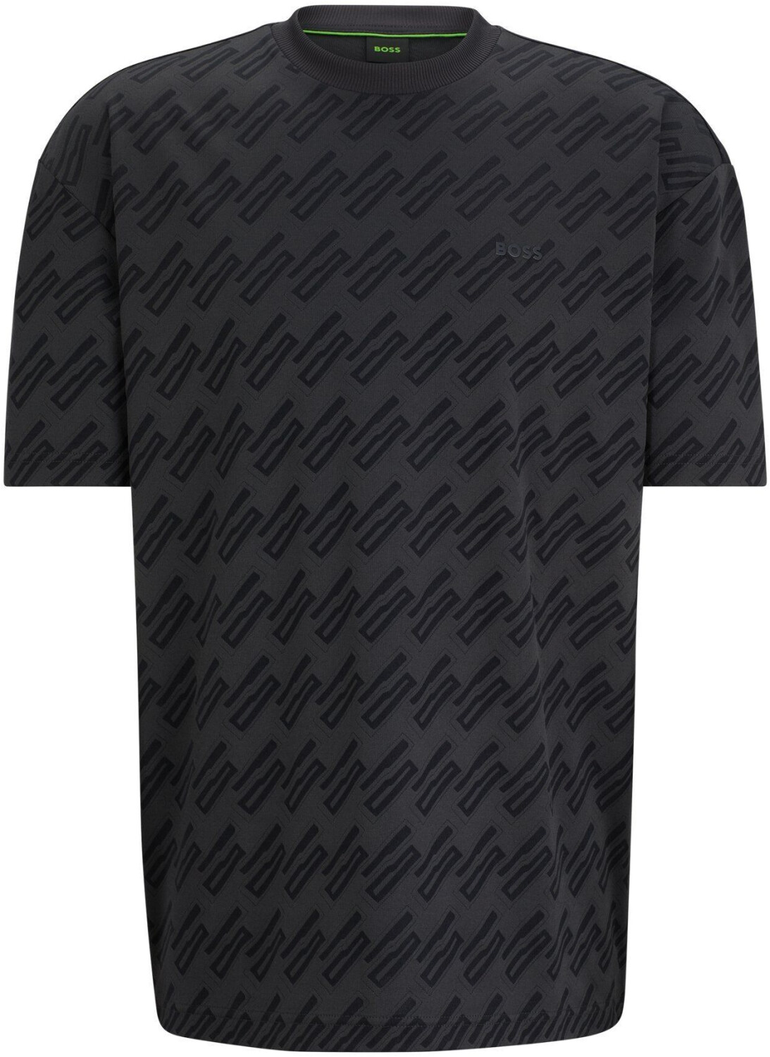 Hugo Boss Relaxed-fit T-shirt with all-over monogram jacquard (50513152) grey