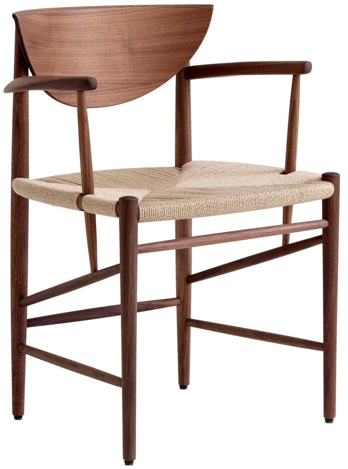 &Tradition Drawn HM3 chair brown 49x78x46 cm oiled walnut