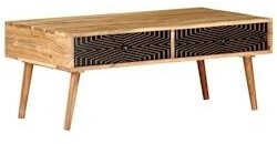 vidaXL Coffee table 100x50x39 cm solid acacia wood (322666)