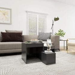 vidaXL Nesting tables 3 pcs. Gray engineered wood (808596)