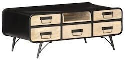 vidaXL Coffee table 100x50x40 cm mango solid wood (287871)