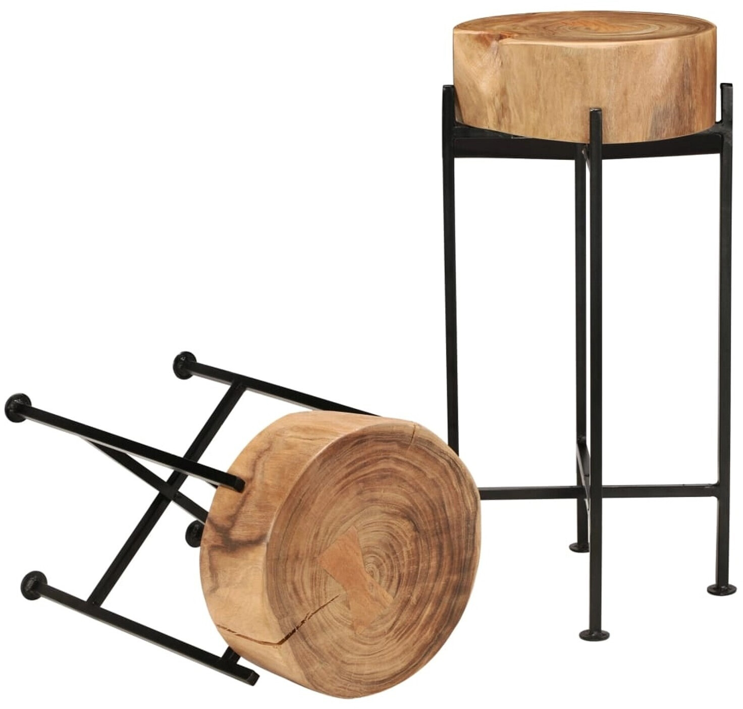 vidaXL Side table set 2 pcs. Solid acacia wood (246207)