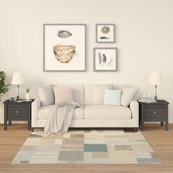 vidaXL Side tables 2 pcs. Gray 40x40x39 cm solid pine wood (813789)