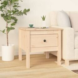vidaXL Side table 50x50x49 cm solid pine wood (813794)