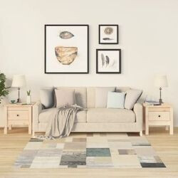 vidaXL Side tables 2 pieces 40x40x39 cm solid pine wood (813785)