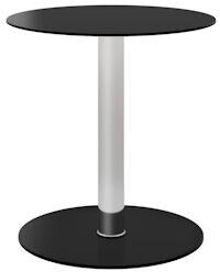 vidaXL Sofa table black 40 cm tempered glass (322781)