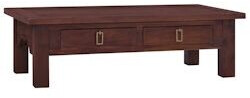 vidaXL Coffee table classic brown 100x50x30 cm solid mahogany wood (288828)