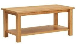 vidaXL Coffee table 110x55x40 cm solid oak wood (289195)