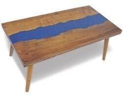vidaXL Coffee table teak resin 100x50x40 cm (245067)