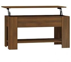 vidaXL Coffee table made of wood material V2 brown oak look 101x49x52 cm (819274)