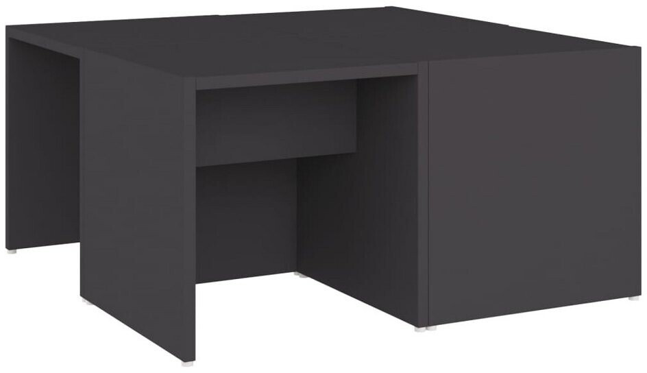 vidaXL Coffee table 4 pcs. Gray 33x33x33 cm wood material (806815)