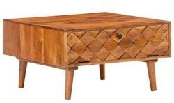 vidaXL Coffee table 68x68x38 cm solid acacia wood (288089)