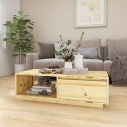 Photos - Coffee Table VidaXL  110x50x33.5 cm solid fir wood  (809881)