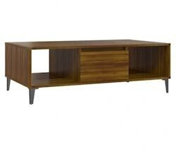 vidaXL Coffee table chipboard V10 103.5x60x35 cm oak look brown (813181)