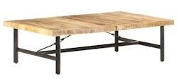 vidaXL Coffee table 142x90x42 cm solid mango wood (320653)