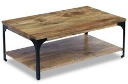 vidaXL Coffee table mango wood 100x60x38 cm (243341)