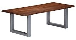 Photos - Coffee Table VidaXL  with live edges 115x60x40 cm solid acacia wood 
