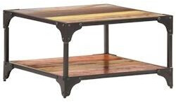 vidaXL Coffee table 60x60x35 cm reclaimed solid wood (321795)