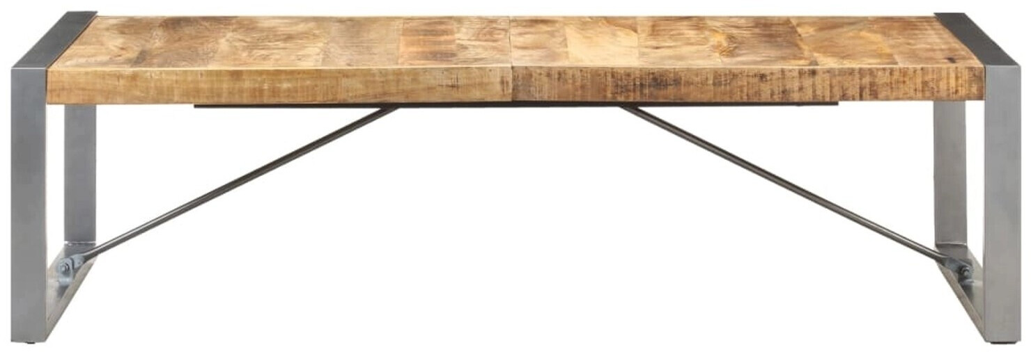 vidaXL Coffee table 140x70x40 cm rough mango wood (321587)