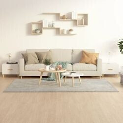 vidaXL Coffee table 2 pieces high-gloss white 50x50x40 cm wood material (812721)