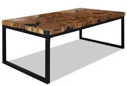 vidaXL Sofa table teak resin 110x60x40 cm (244551)