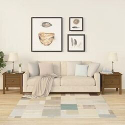 vidaXL Side tables 2 pcs. honey brown 40x40x39 cm solid pine wood (813791)