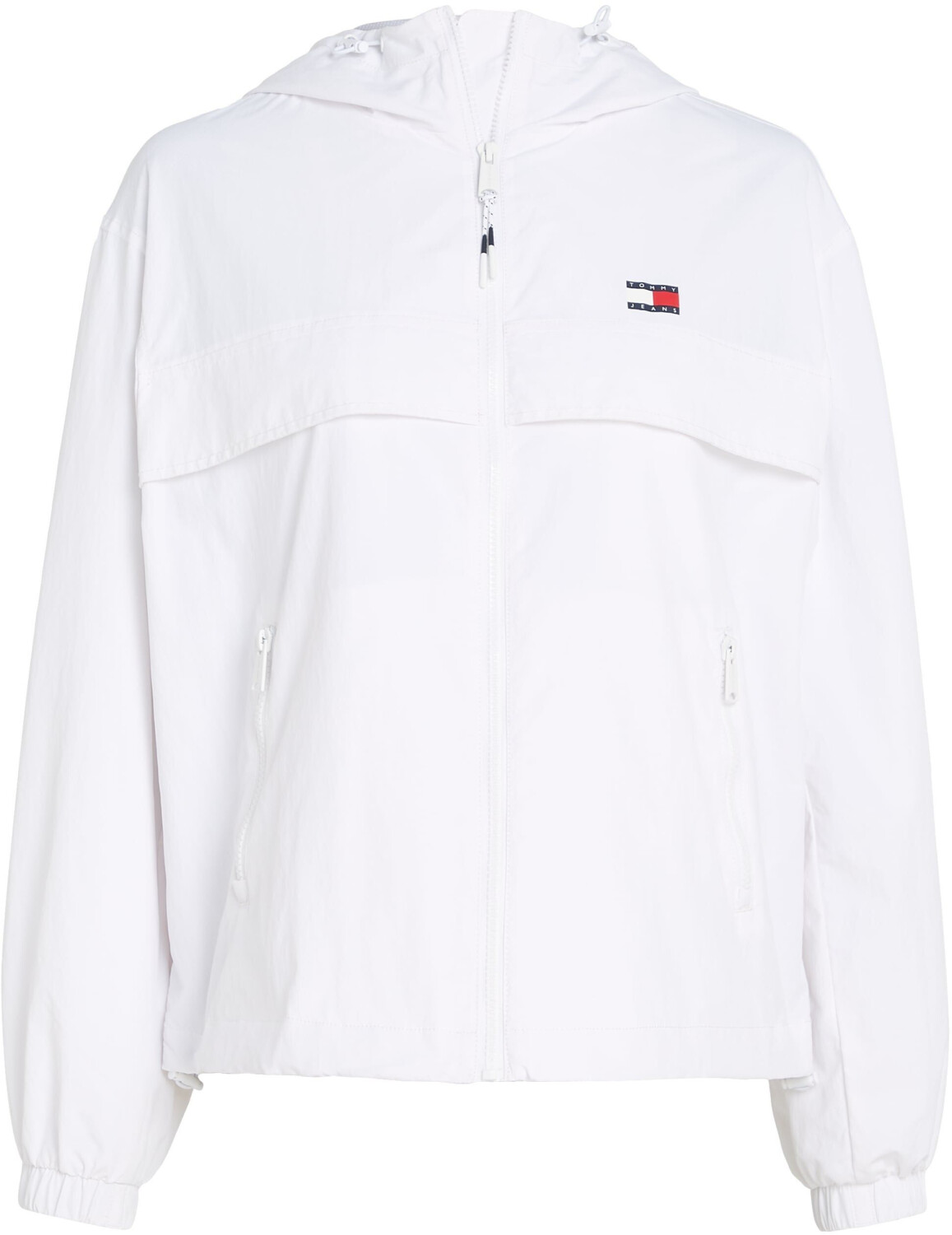 Tommy Hilfiger Zip-Thru Hooded Chicago Windbreaker (DW0DW17747) white