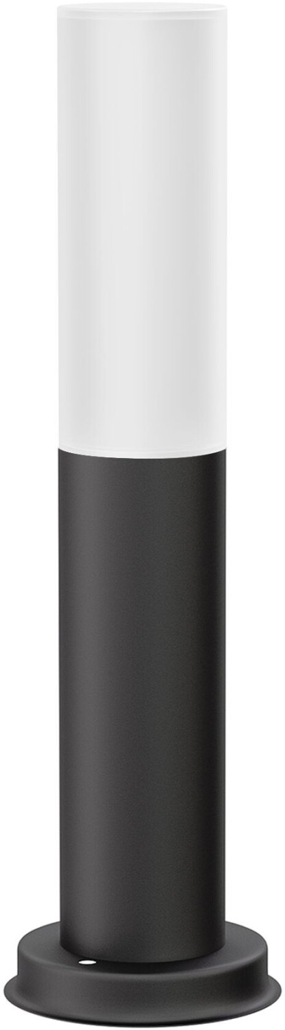 ledscom.de Path light / bollard light / garden light PORU for outdoor use, glass, IP44, 38.5 cm, black, 1x E27 max. 40W